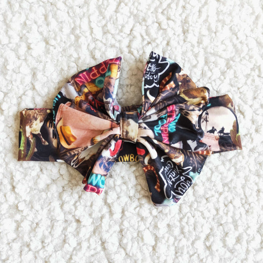 Cowboy Print Bow