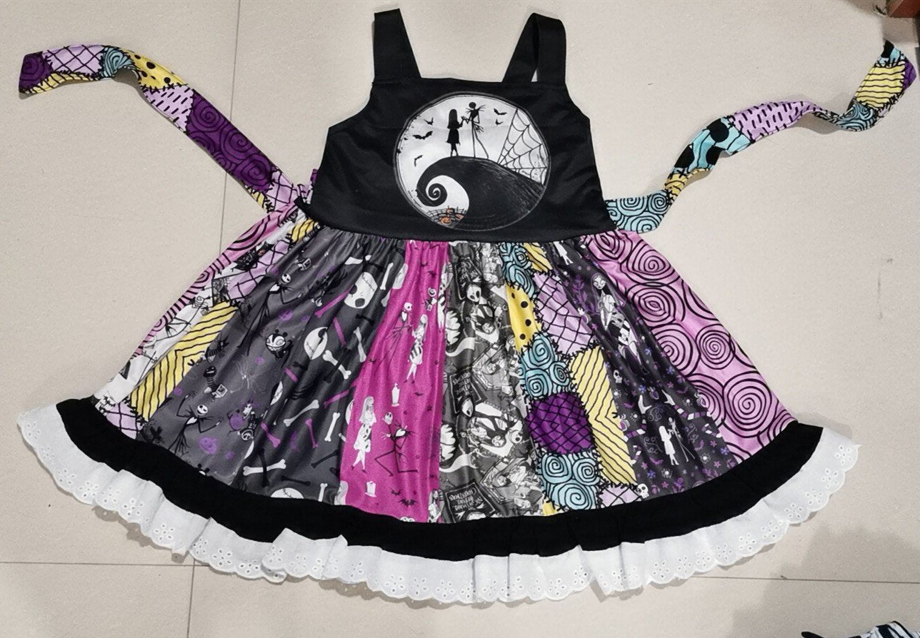 Halloween Casual Fashion Hot Sale Baby Girls Twirl Dress