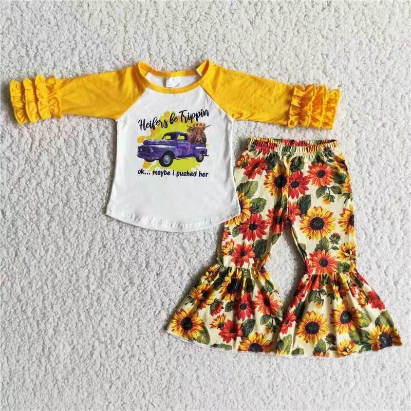 Clearance 6 B0-2 Sunflower Kids Outfits