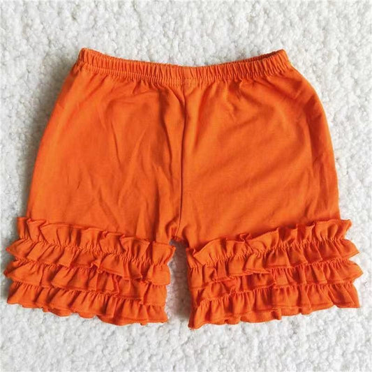 Summer Black Ruffles High Quality Girls Shorts