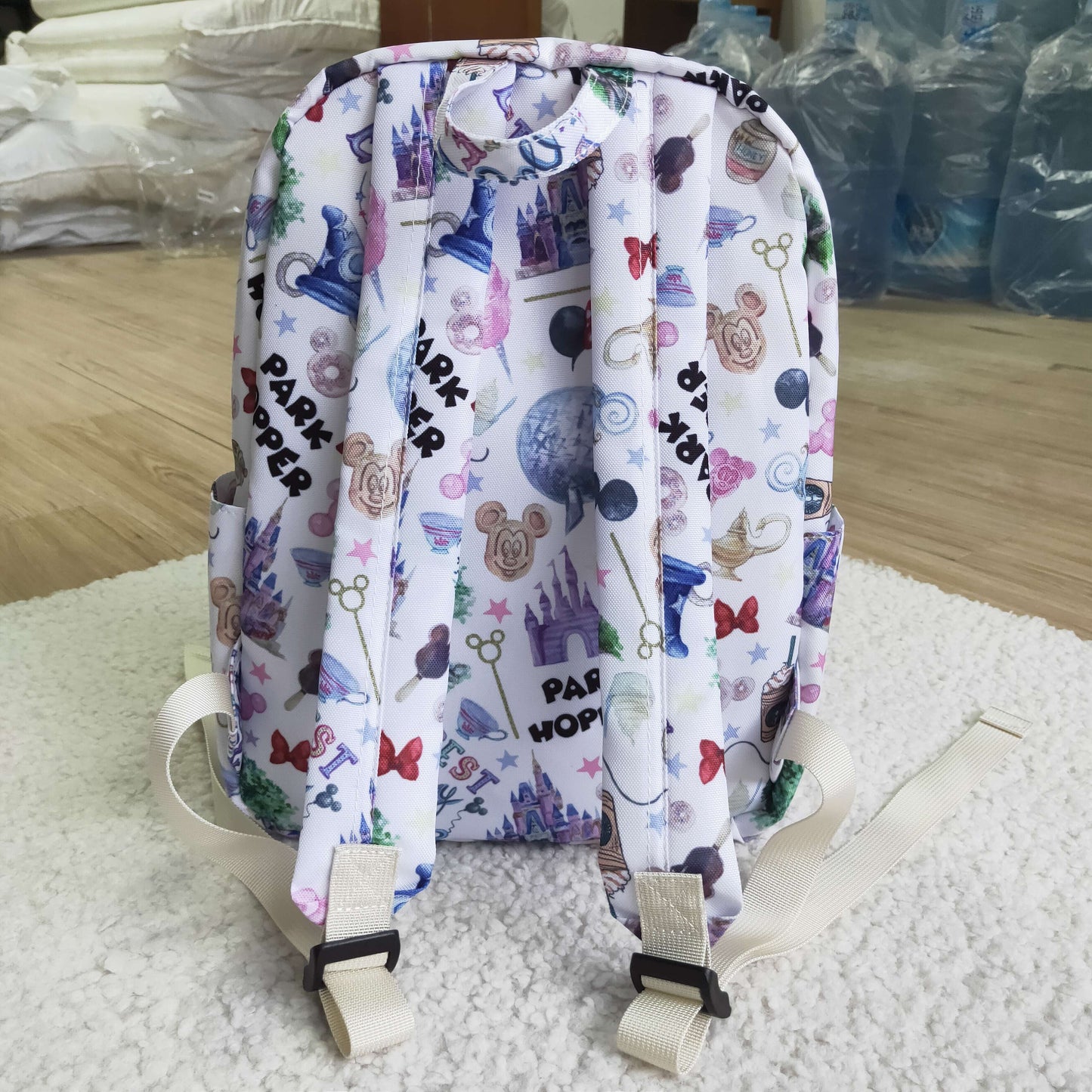 BA0010 Blue Purple Cartoon Print Little Bag Bagpack