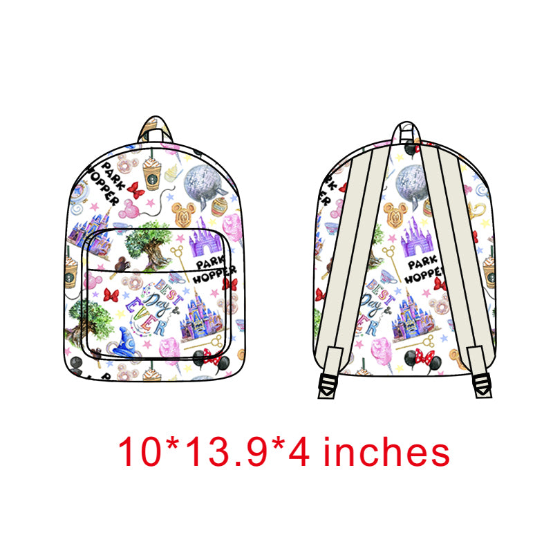 BA0010 Blue Purple Cartoon Print Little Bag Bagpack