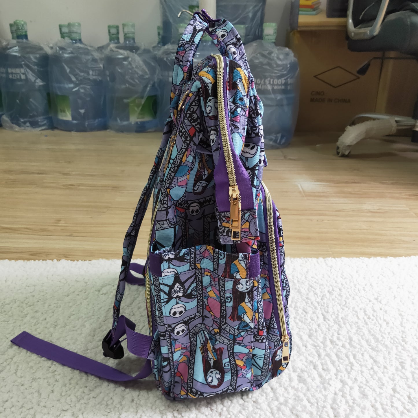 BA0015 Blue Cartoon Halloween School Bag Bagpack