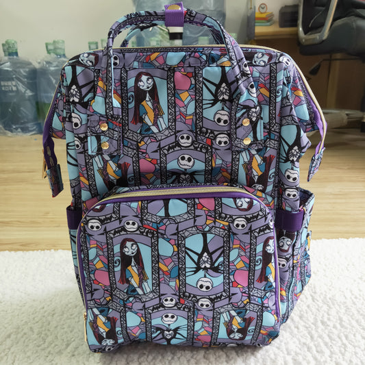 BA0015 Blue Cartoon Halloween School Bag Bagpack