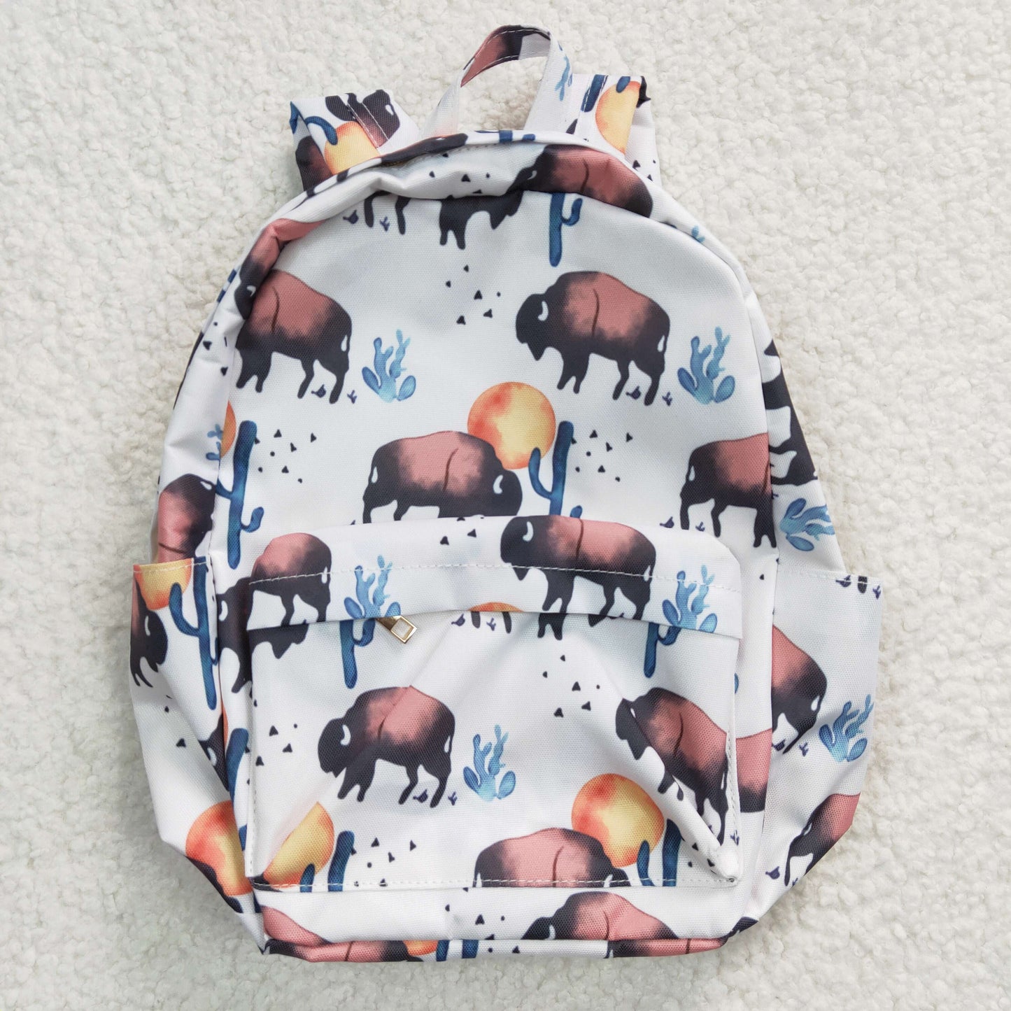 BA0043 Cow Western  Print Little Bag Bagpack