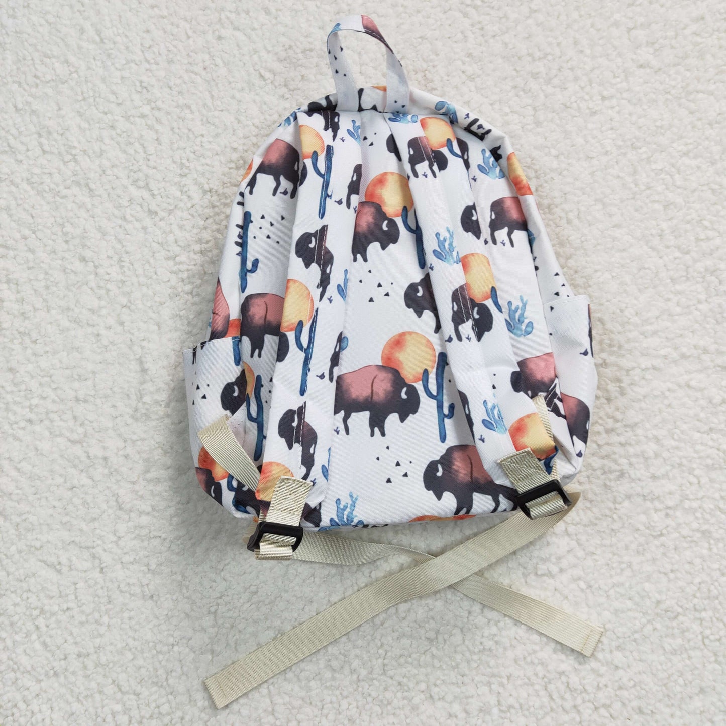 BA0043 Cow Western  Print Little Bag Bagpack