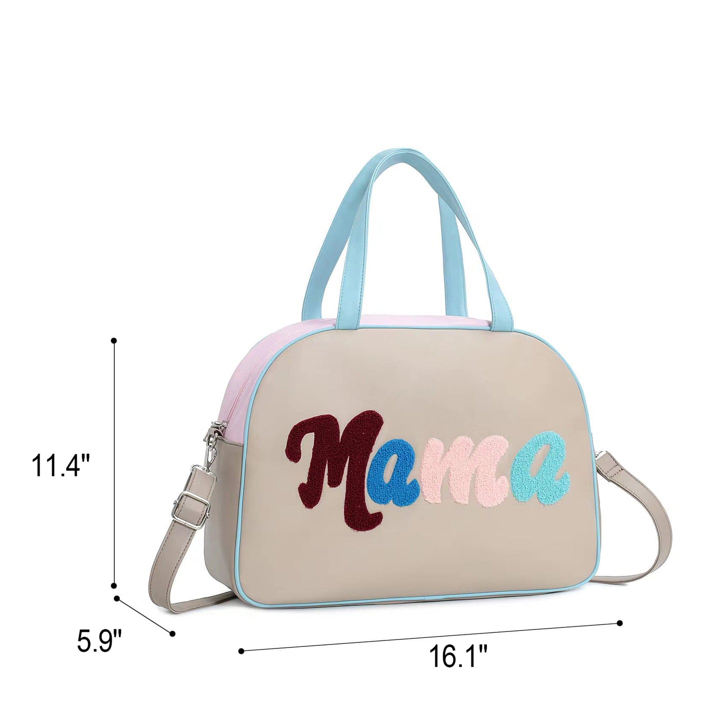 BA0065 Mama Blue Pink Little Bag Bagpack