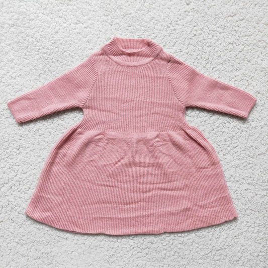 6 B0-20 Pink Girls Long Sleeve Dresses Sweater