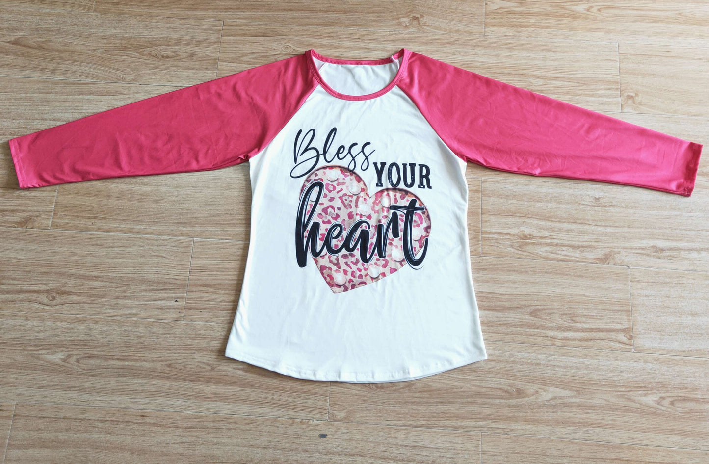 Adult Bless Your Heart Long Sleeve Valentine T-shirts