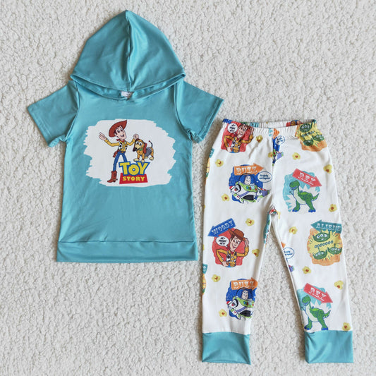 Clearance E7-30 Toy Cartoon Baby Boys Hoodie Set