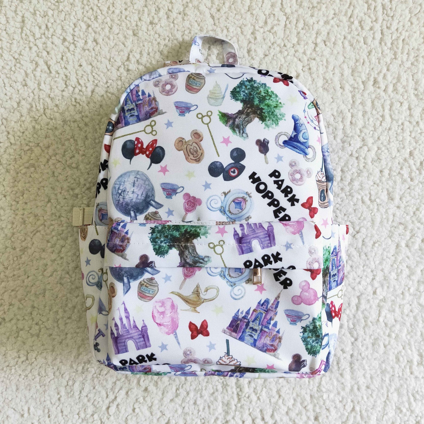 BA0010 Blue Purple Cartoon Print Little Bag Bagpack