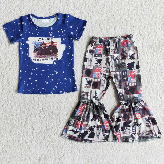 Singer Blue Bleach 4th Of July Girls Outfits