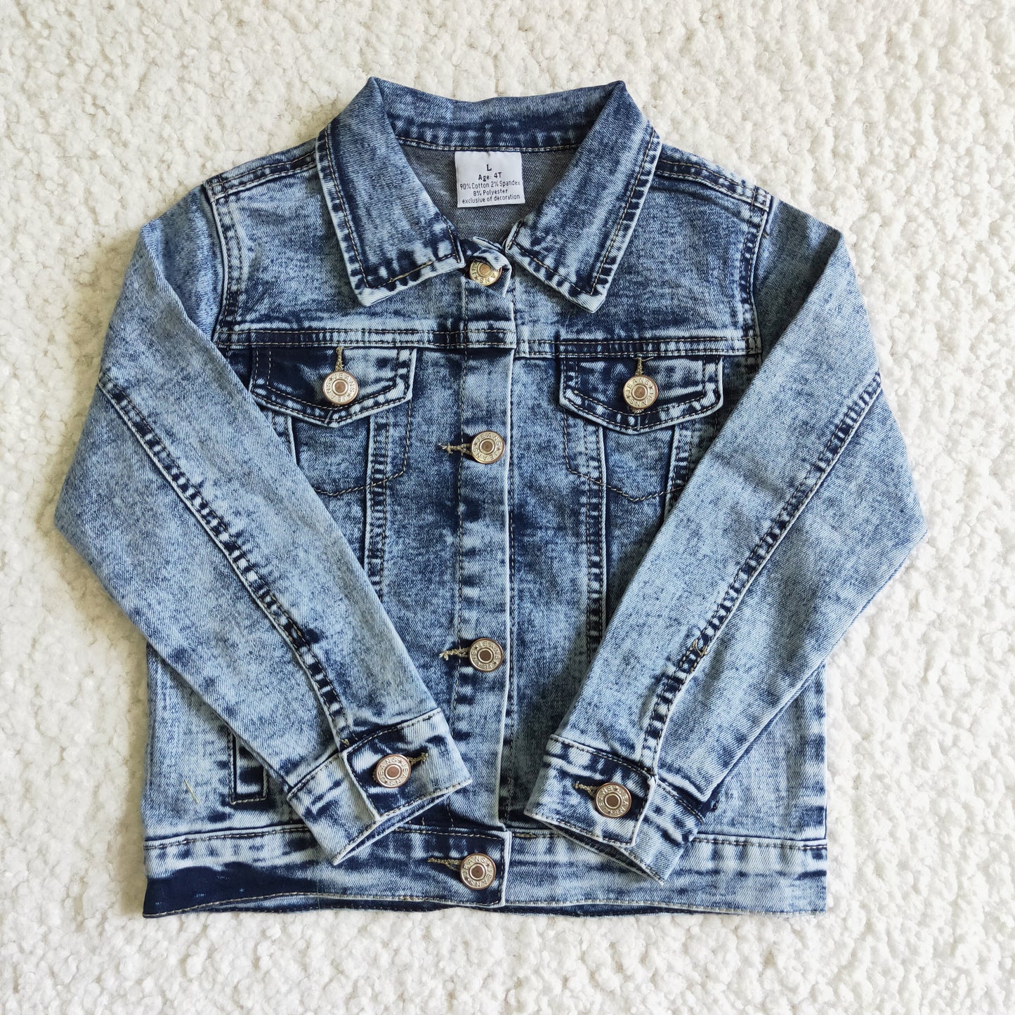 6 A5-14 Light Blue Girls Denim Jacket