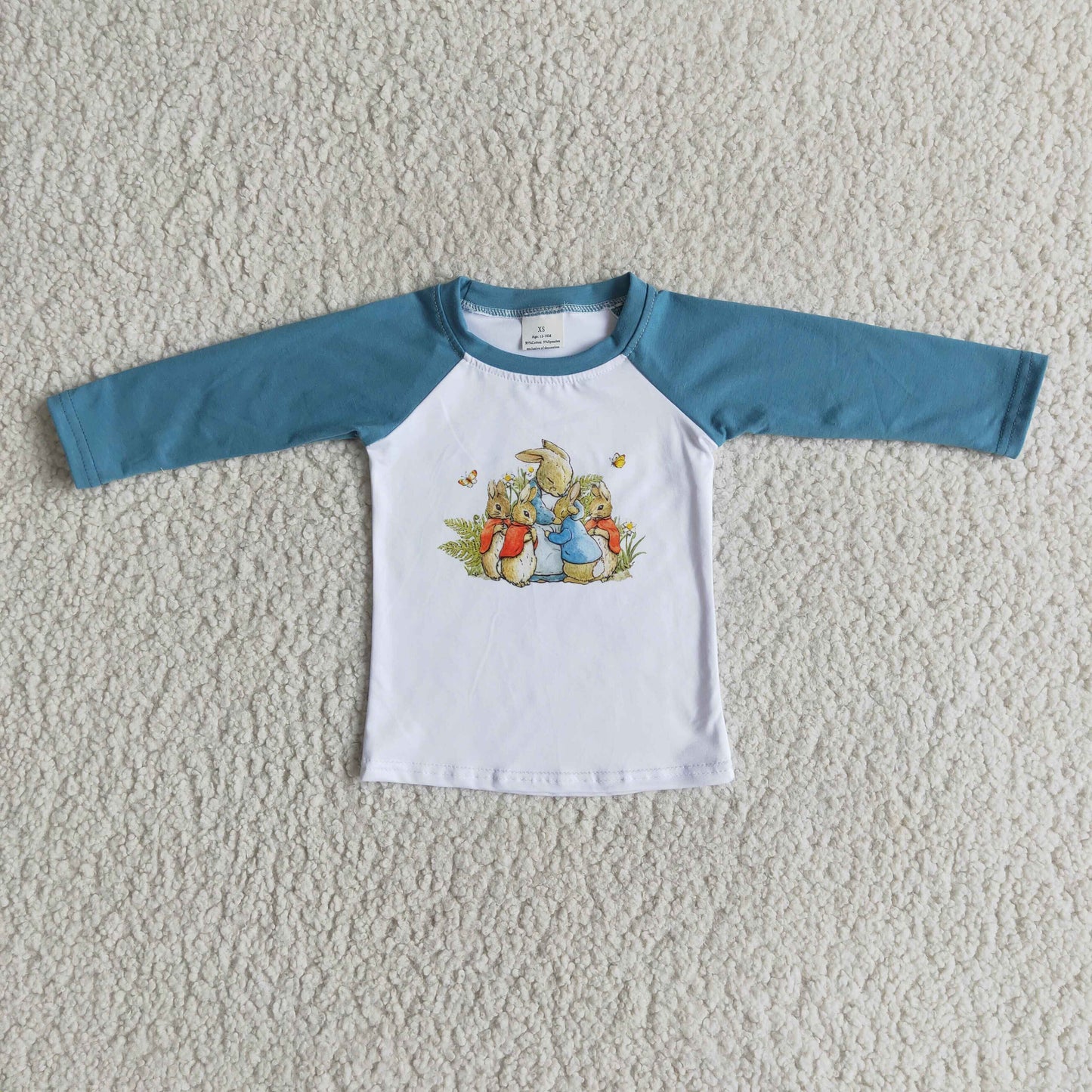 Easter Rabbits Boys Raglan Sleeve T-shirts