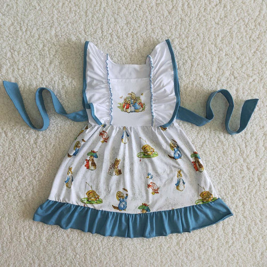 Easter Baby Girls Rabbits Dress