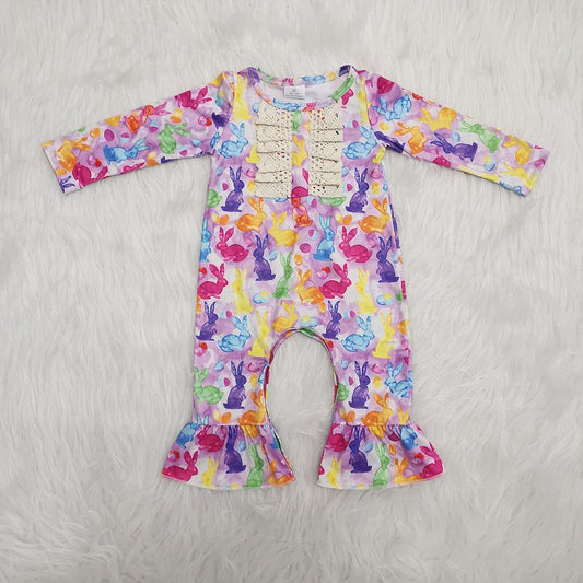 Easter Colorful Rabbits Romper