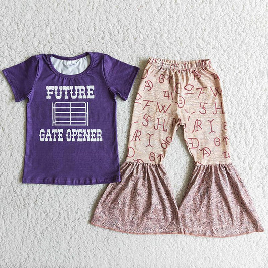 Clearance D6-30 Purple Future Gate Opener Girls Outfits