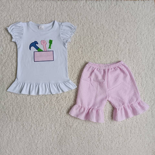 Summer Embroidery Tool Girls Summer Set